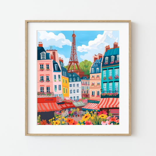 Paint By Numbers - Flower Market - Paris