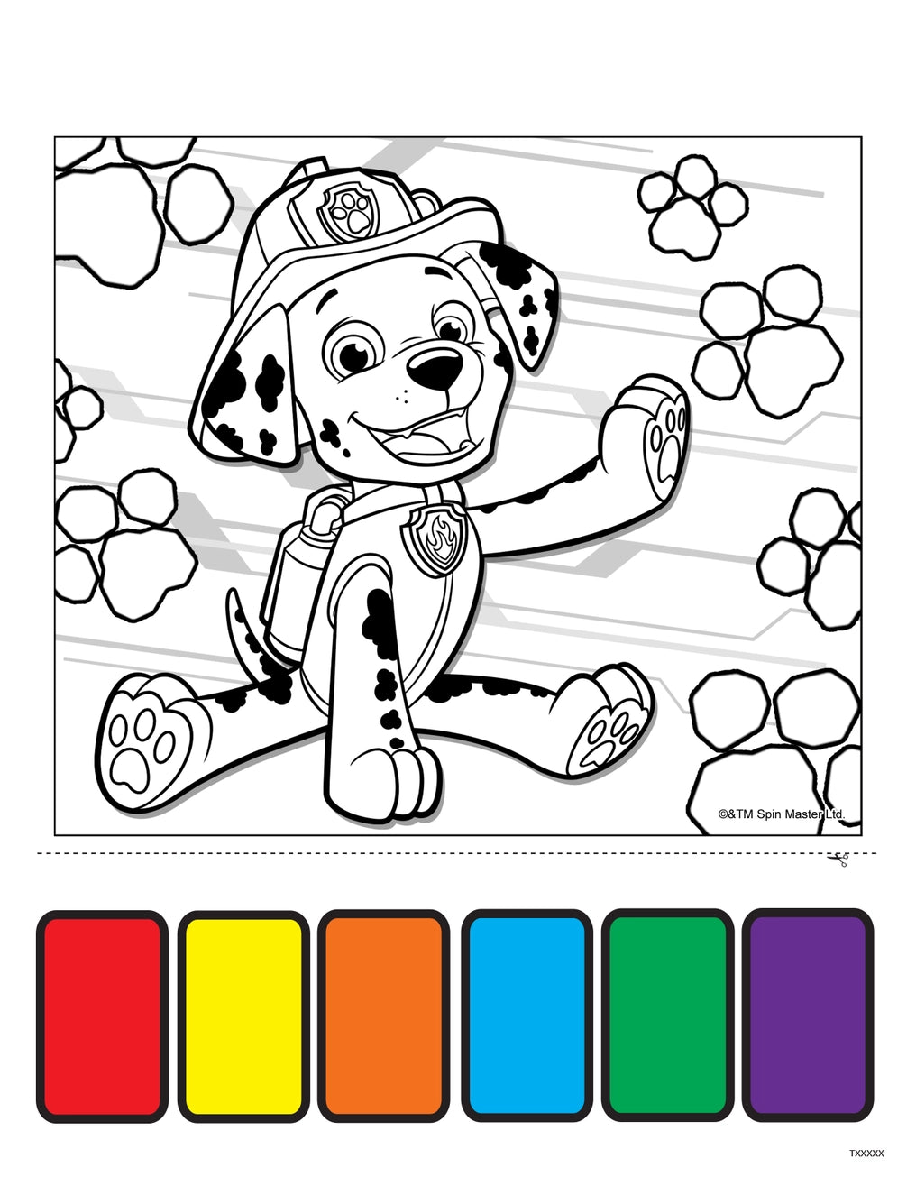 Paw Patrol Large Paint Book