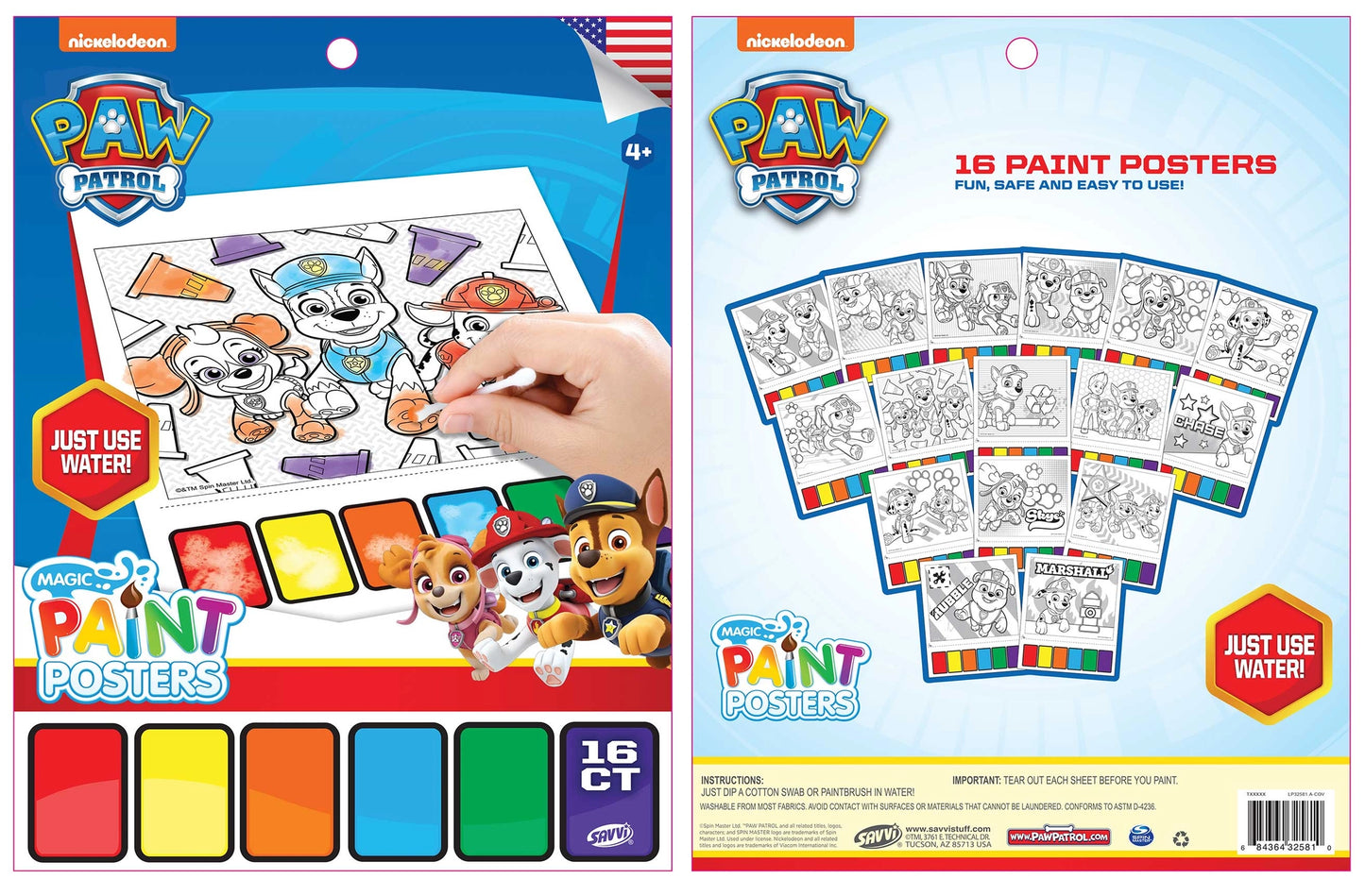 Paw Patrol Large Paint Book