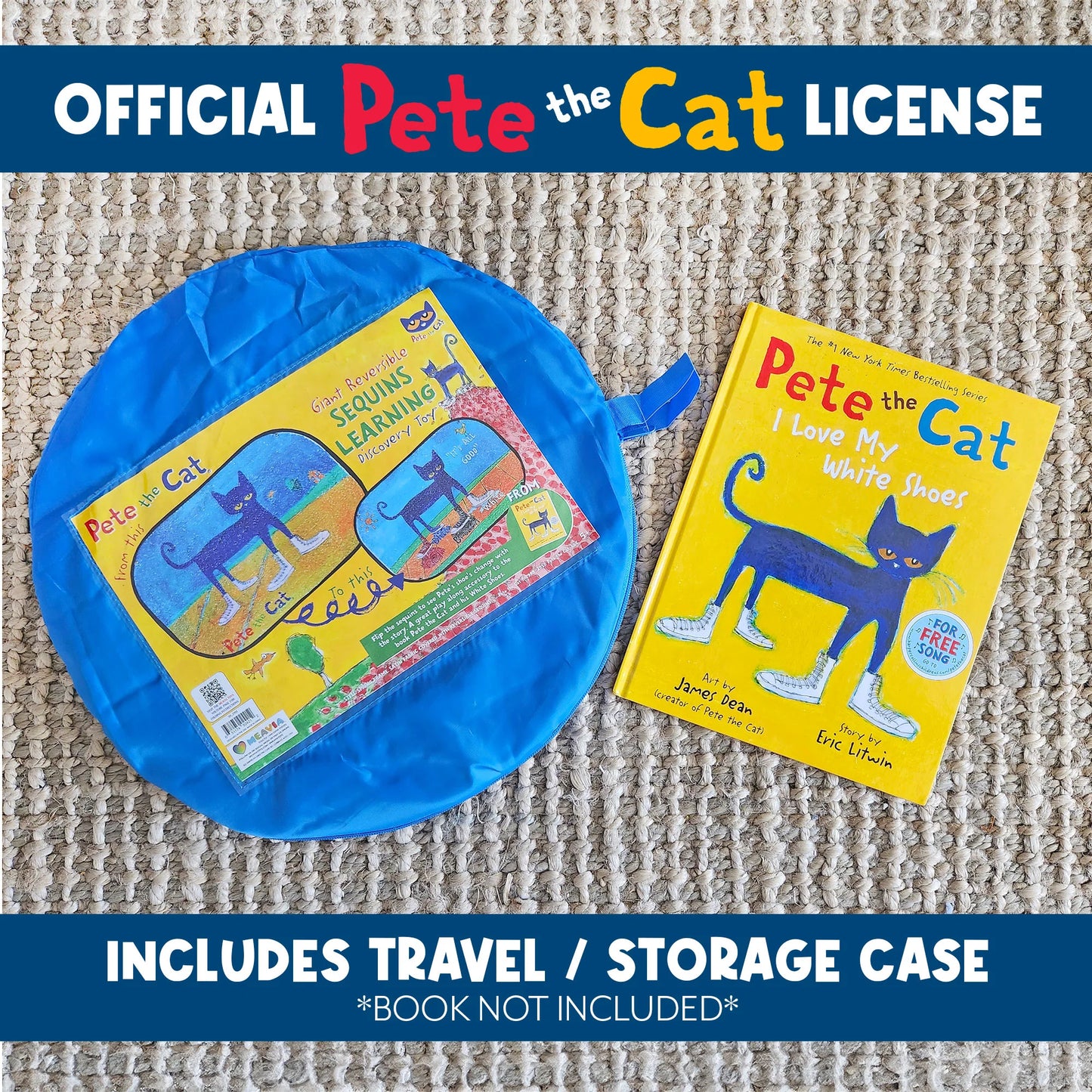 Pete The Cat - Reversible Sequin Learning Mat