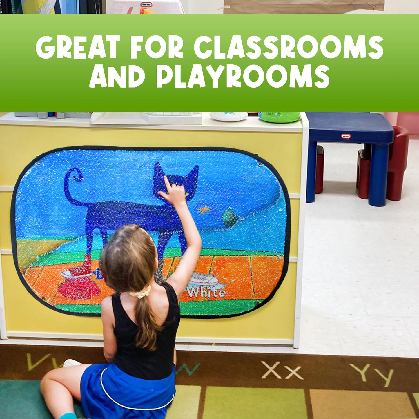 Pete The Cat - Reversible Sequin Learning Mat