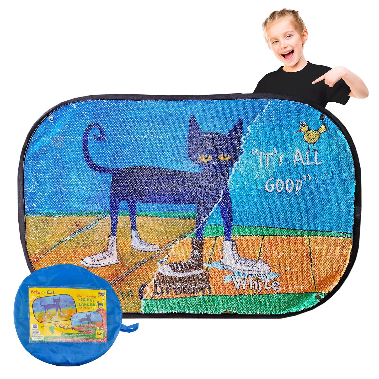 Pete The Cat - Reversible Sequin Learning Mat