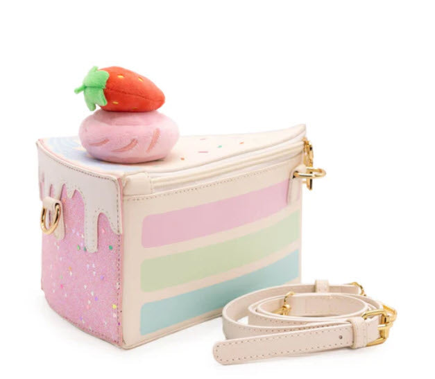 Cake Slice Handbag - Strawberry Confetti