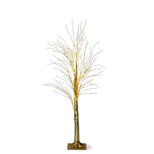 Twinkle LED Pine Tree - Gold 4ft