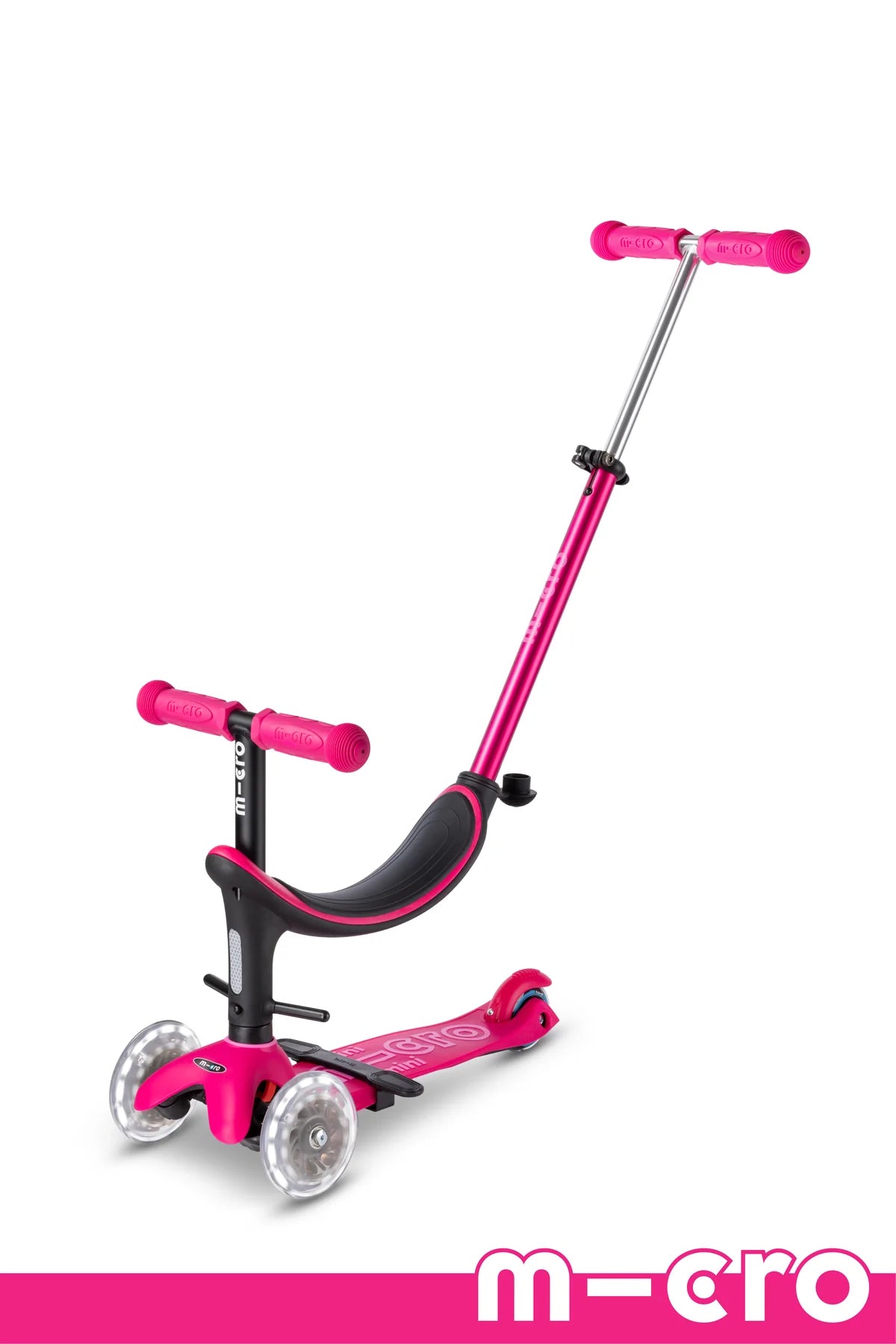 Micro Mini2Grow LED Scooter - Pink