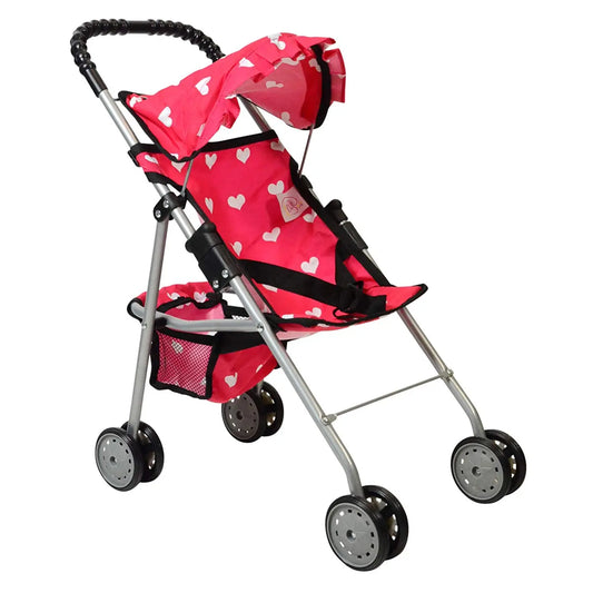 My First Doll Stroller - Pink Hearts