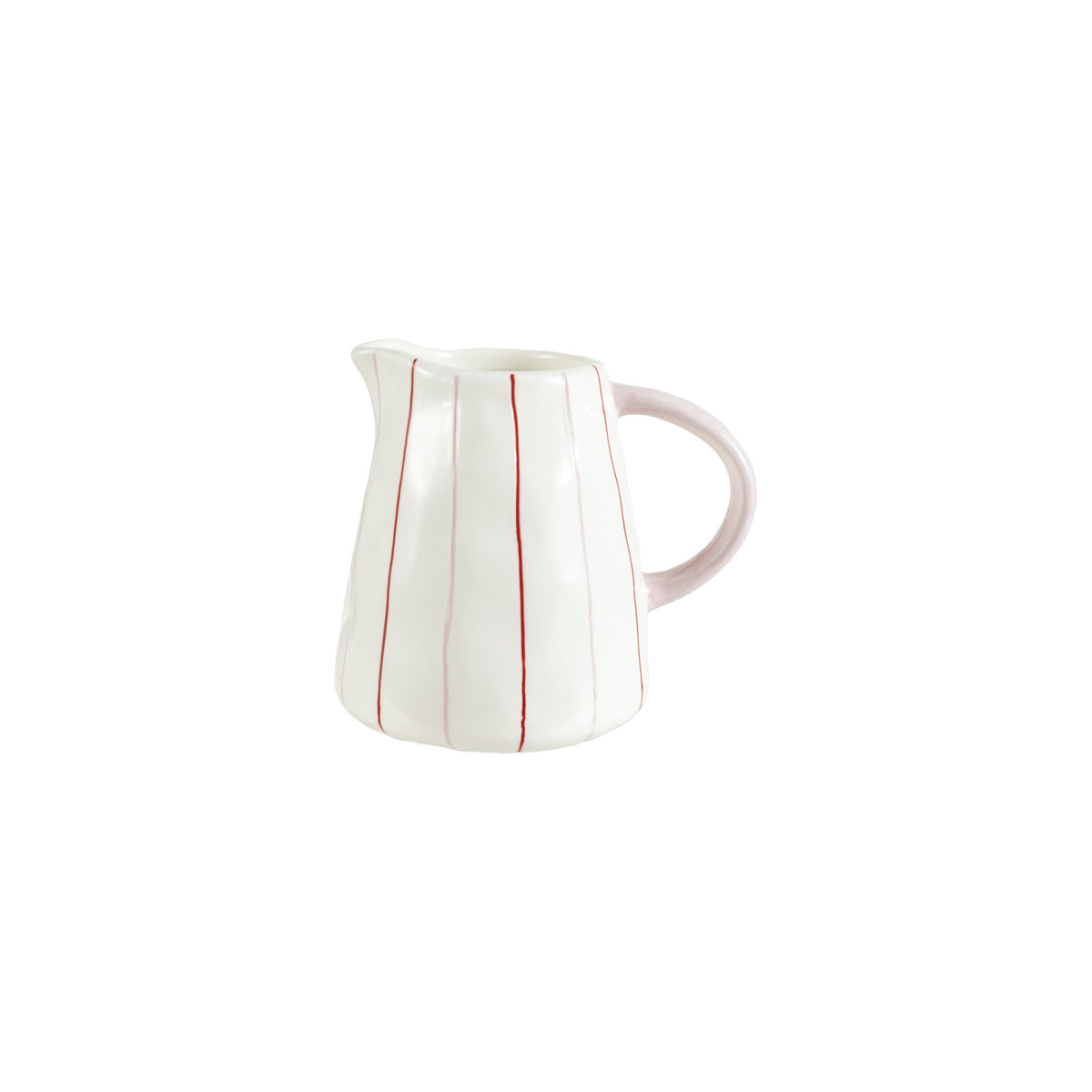 Hand-Painted Striped Pitcher