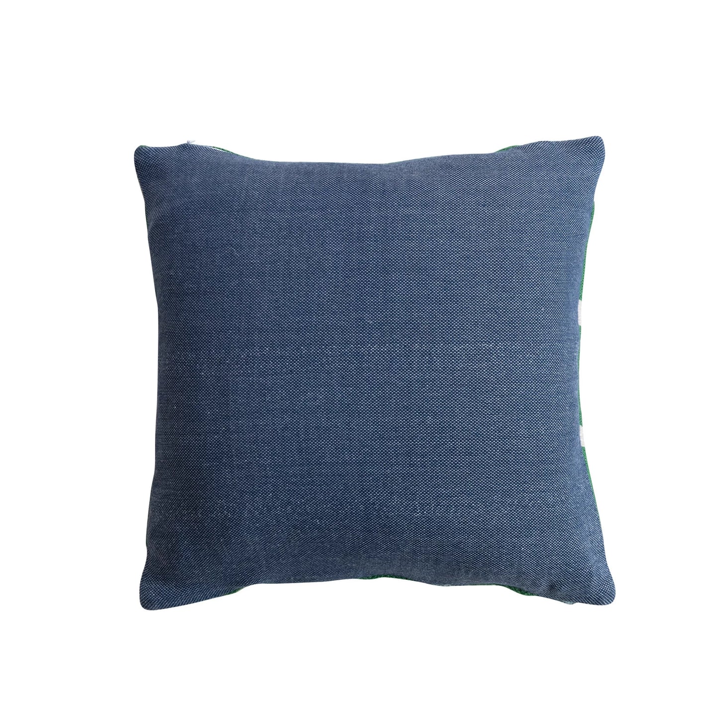 Green & Blue Plaid Pillow