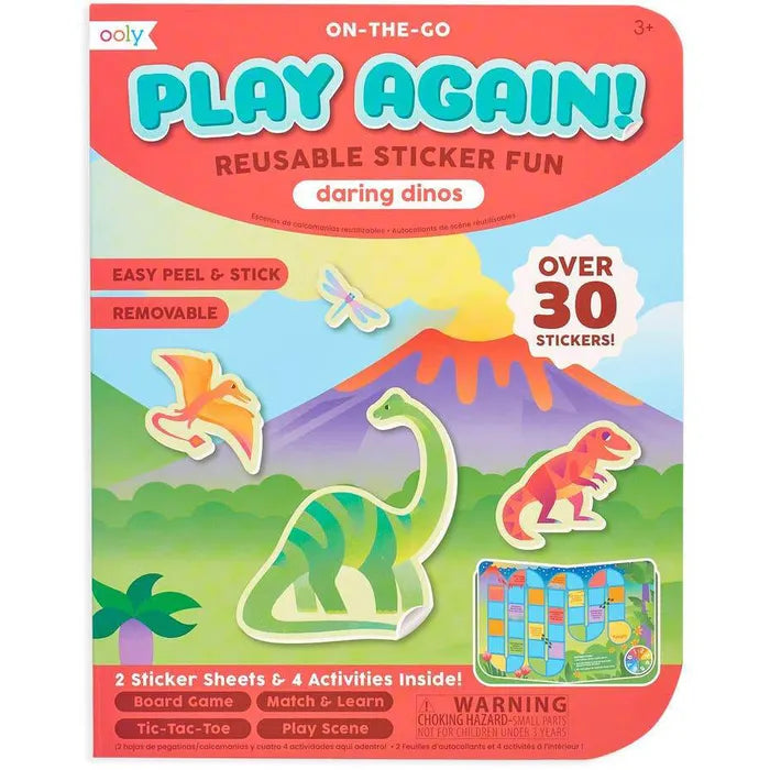 Play Again! Reusable Sticker Fun - Daring Dinos