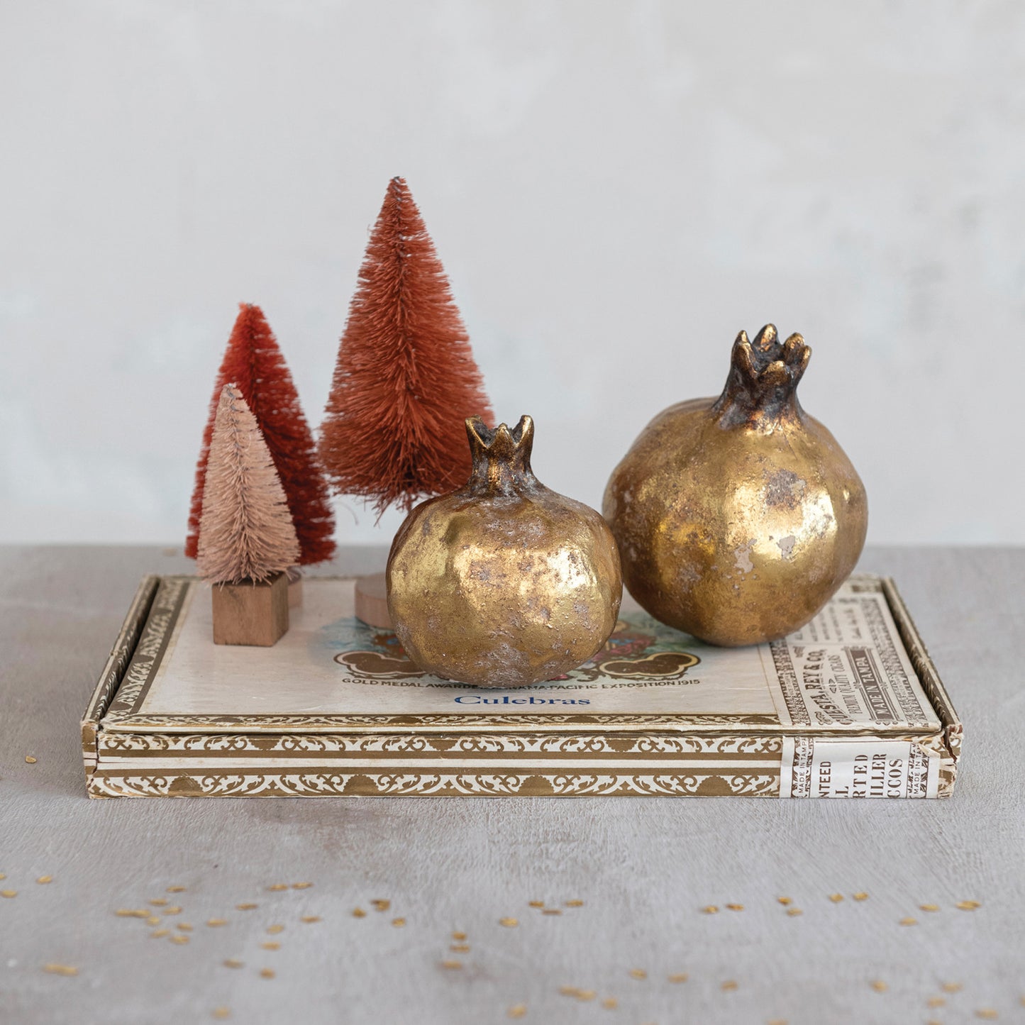 Antique Gold Pomegranate