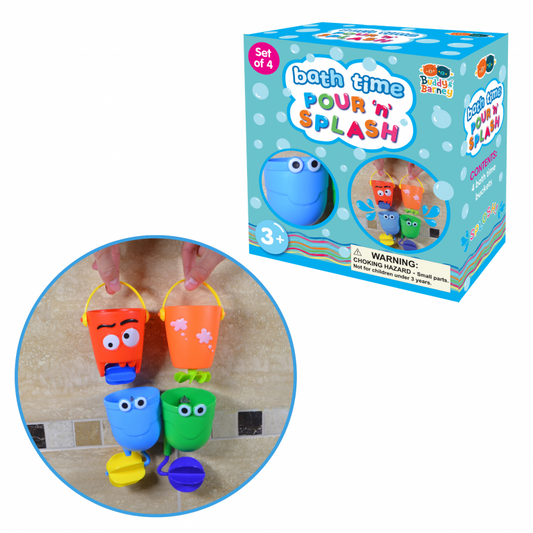 Bath Time Buckets Pour N' Splash