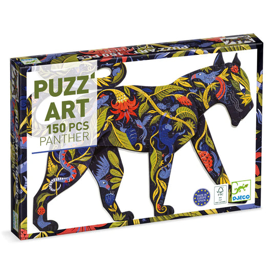 Panther Shaped Jigsaw Puzzle