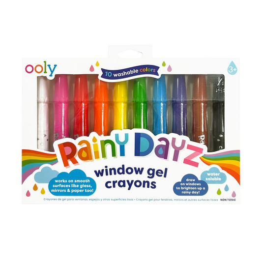 Rainy Days: Window Gel Crayons