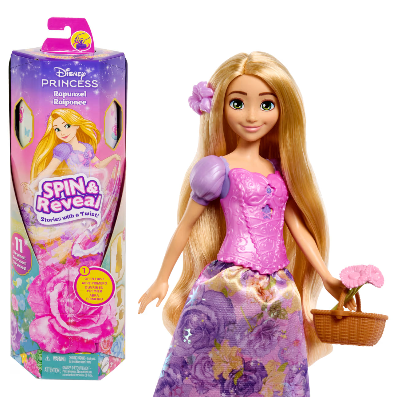Spin & Reveal Rapunzel Doll