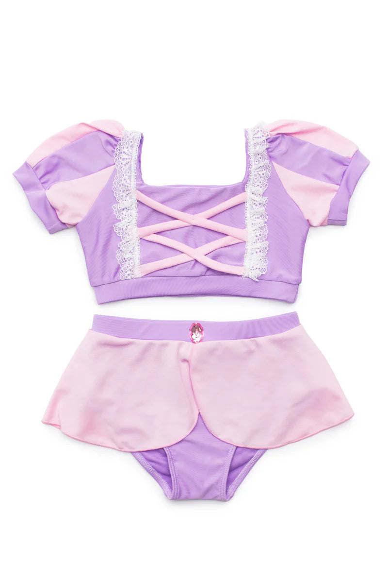 Rapunzel Swim Suit, Two Piece, Size 5/6