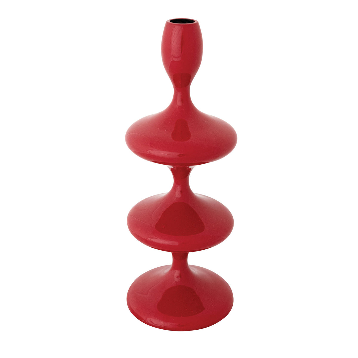 Modern Red Taper Holder