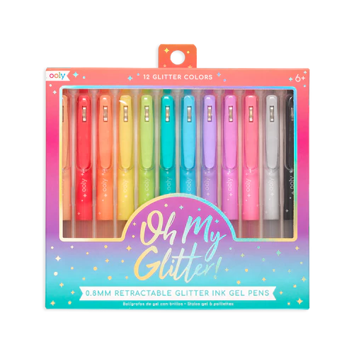 Oh My Glitter Retractable Glitter Ink Gel Pens