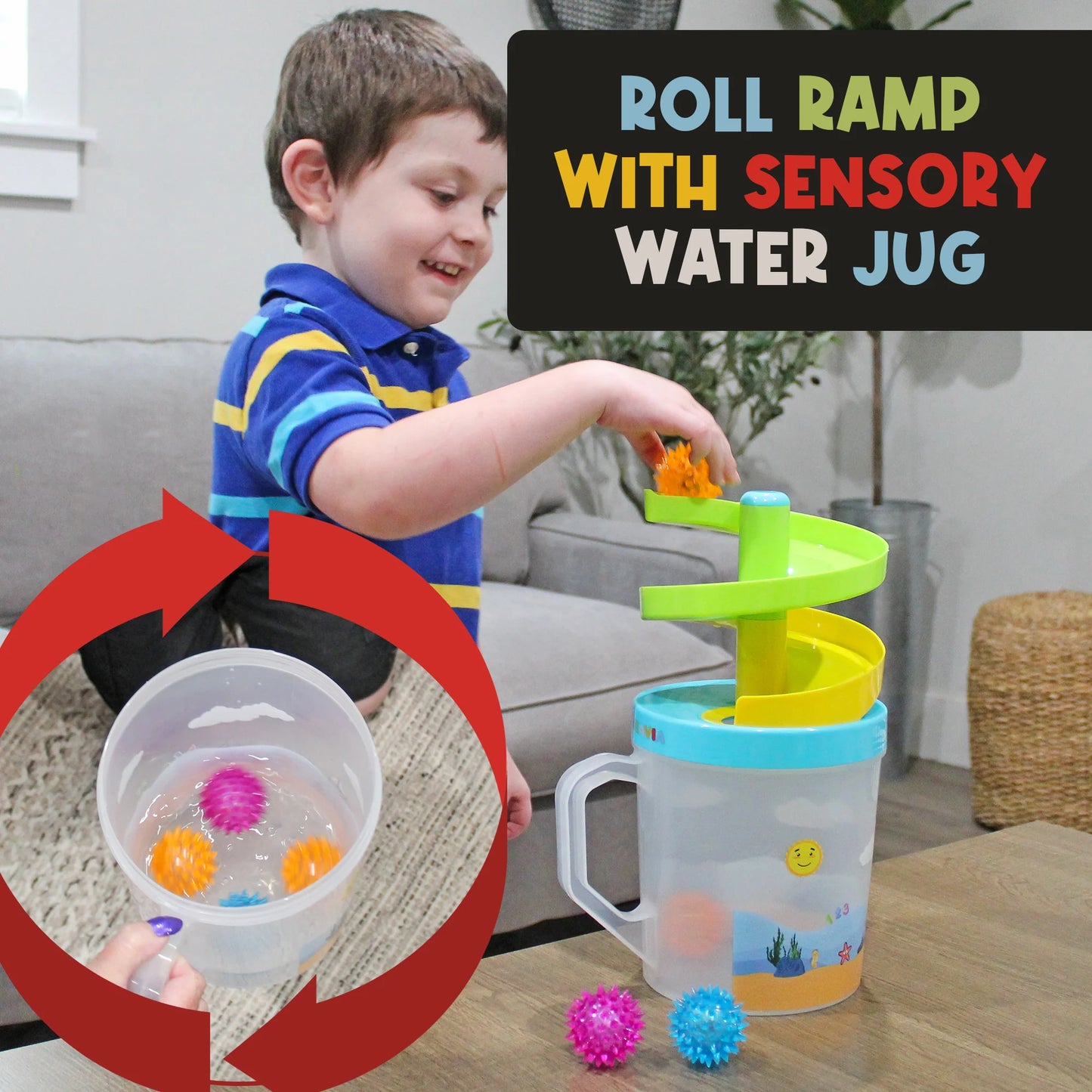 Roll & Drop 3-in-1 Sensory Toy