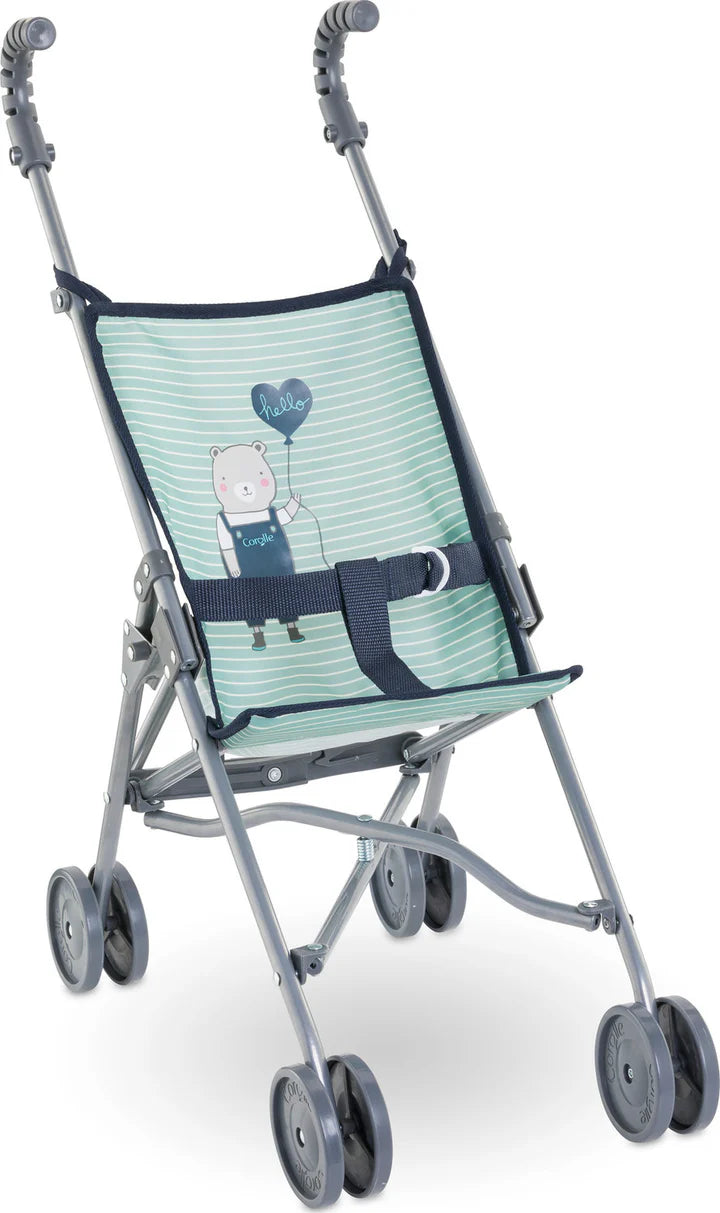Umbrella Doll Stroller - Sage Stripe