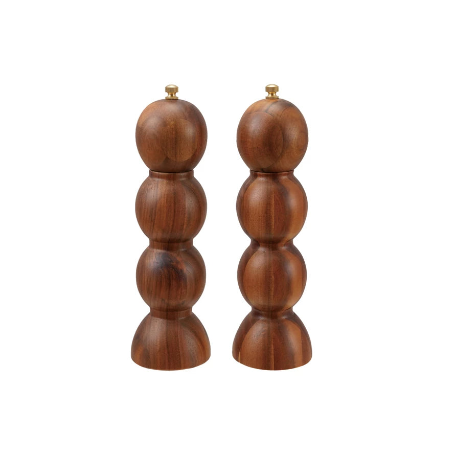 Acacia Wood Salt & Pepper Mills