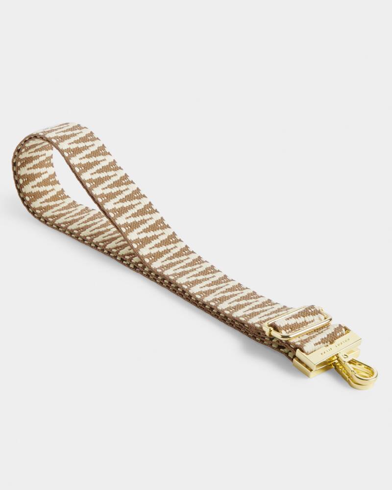 Canvas Bag Strap - Sand Zig Zag