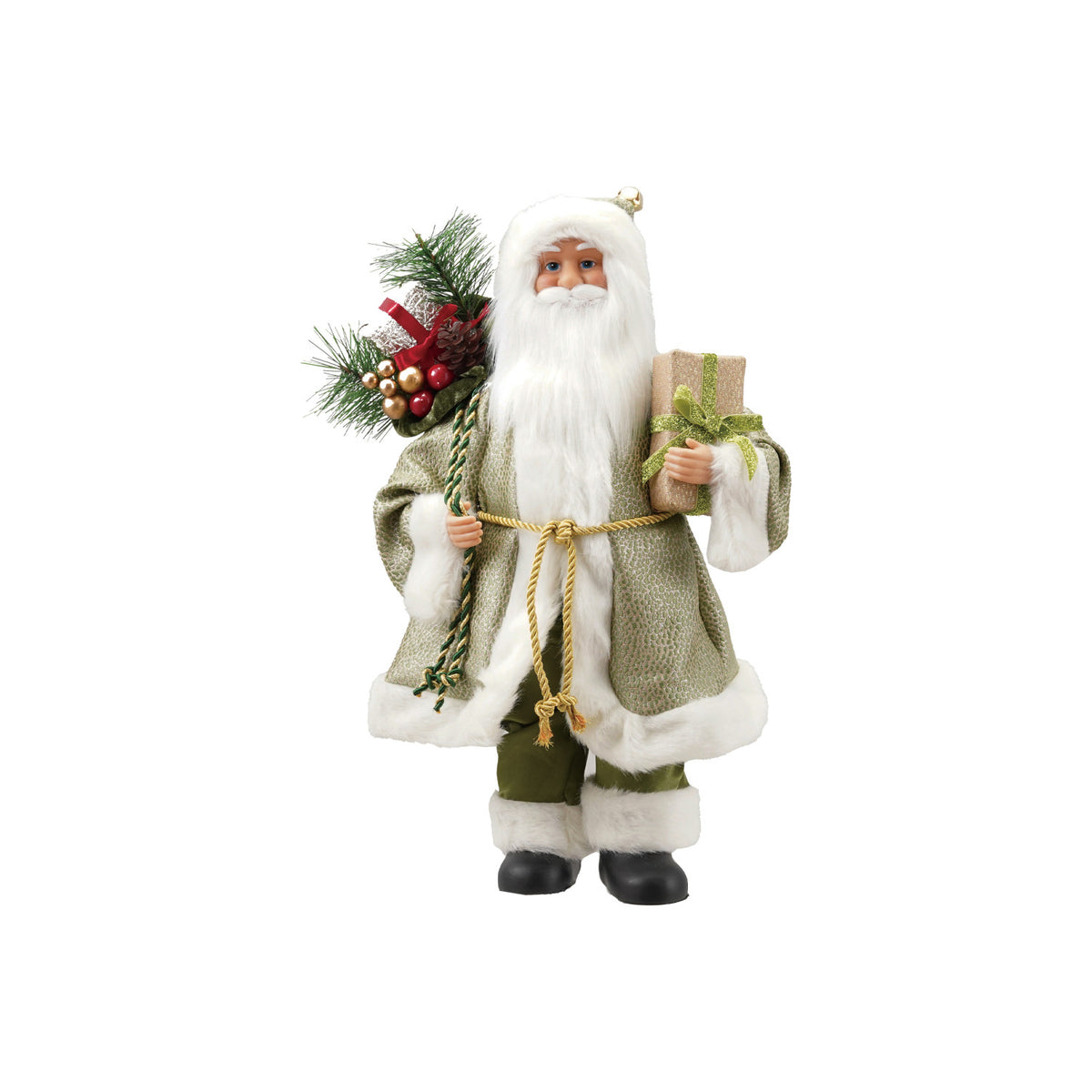 Vintage Faux Fur Santa