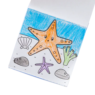 Carry Along Crayon & Coloring Book Kit-Sea Life