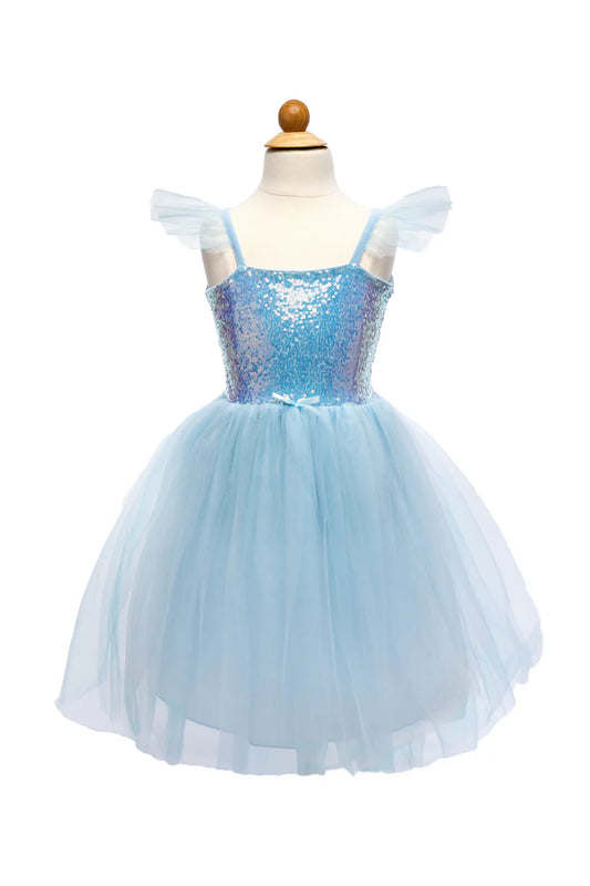 Blue Sequin Princess Dress - Size 5/6