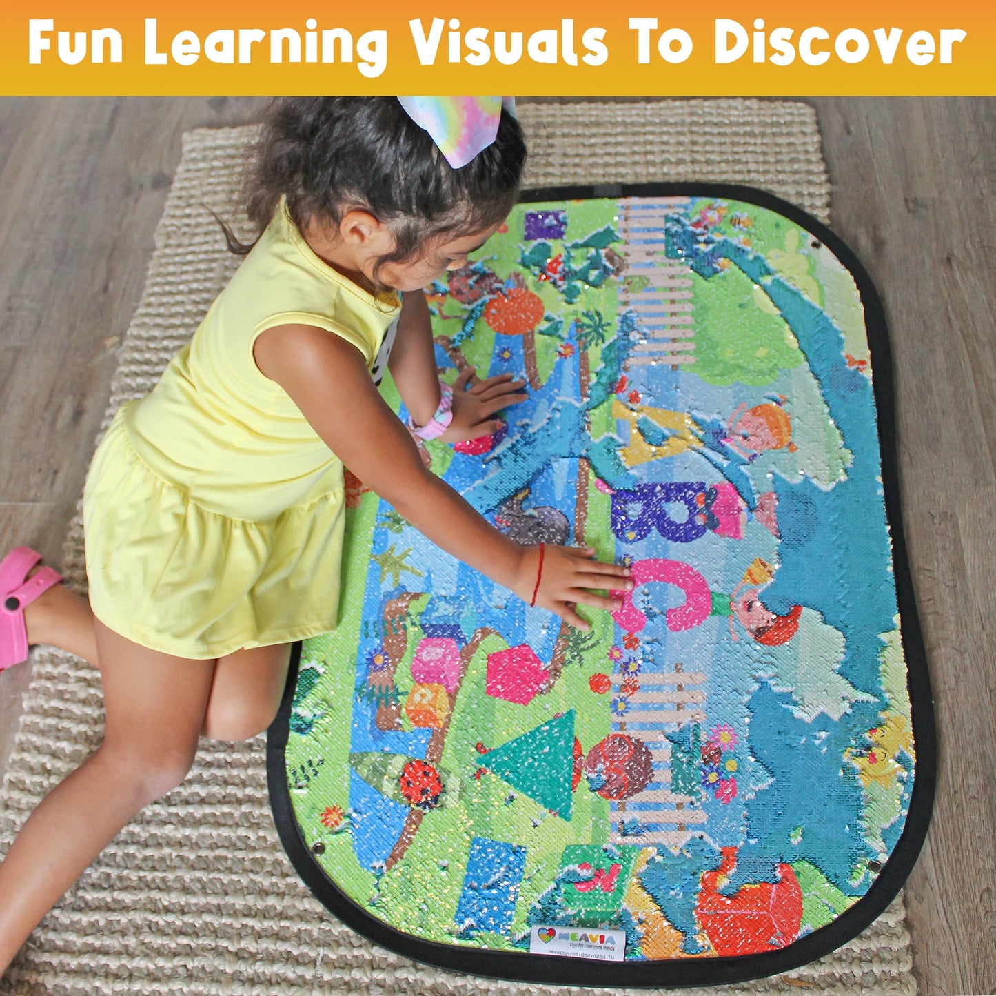 Giant Reversible Sequin Learning Mat
