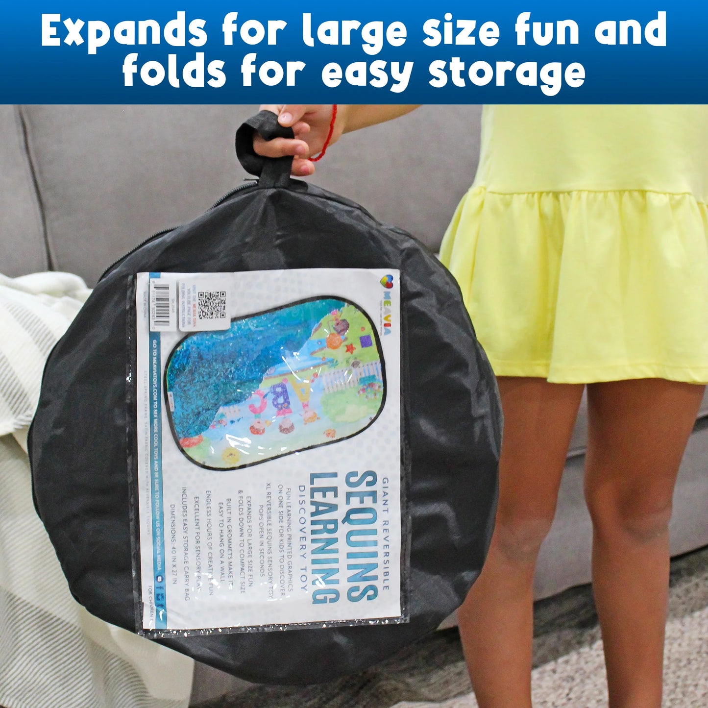 Giant Reversible Sequin Learning Mat