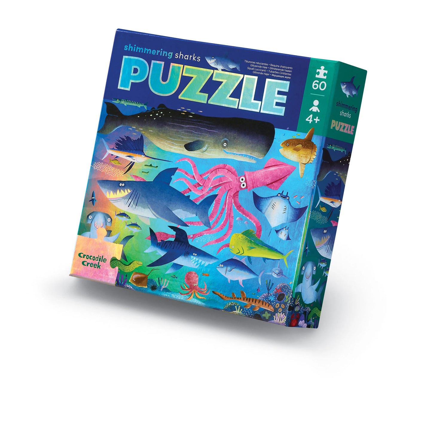 Shimmering Sharks Holographic Puzzle