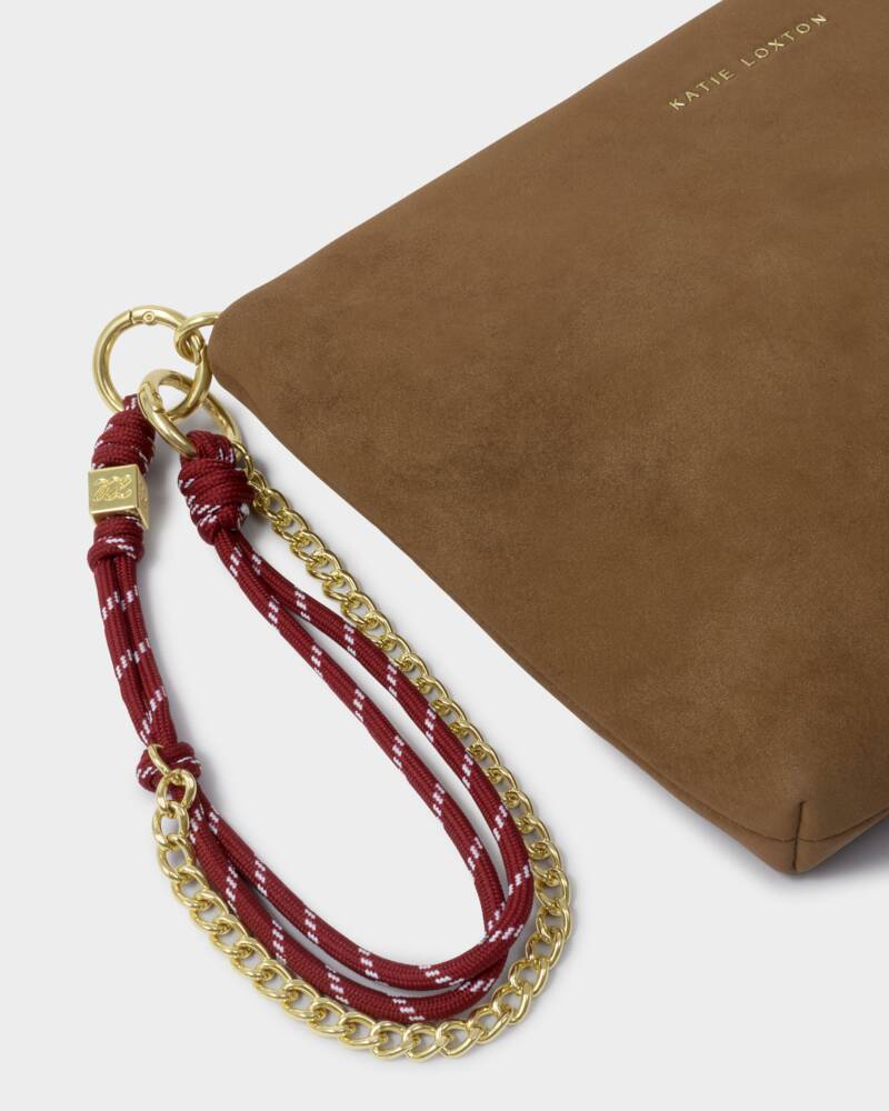 Cord Small Shoulder Bag - Caramel