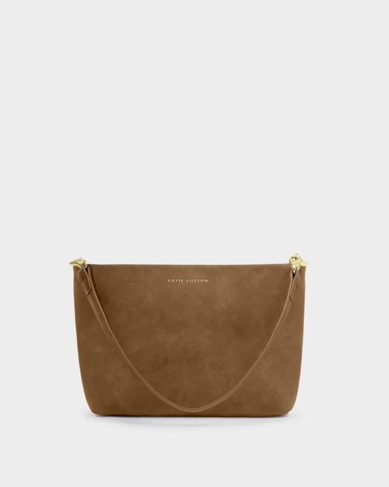 Cord Small Shoulder Bag - Caramel