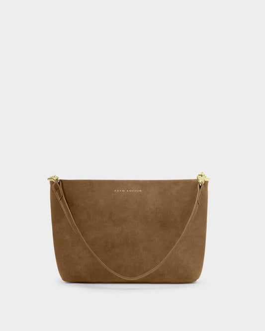 Cord Small Shoulder Bag - Caramel