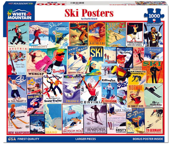 Ski Posters Puzzle 1000pc