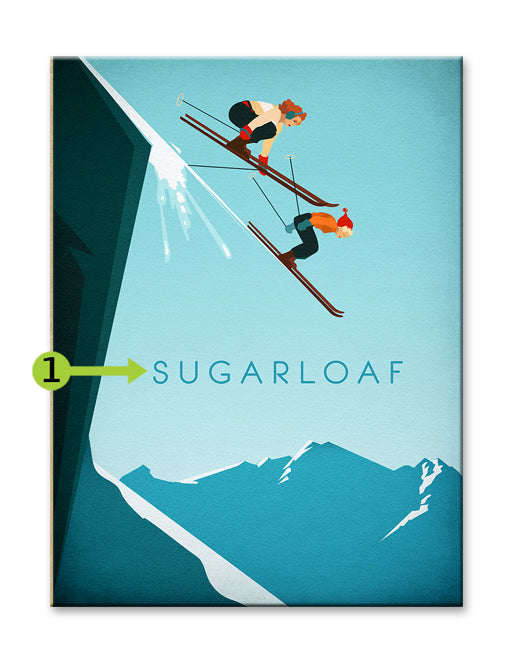 Baldy - Vintage Wood Sign