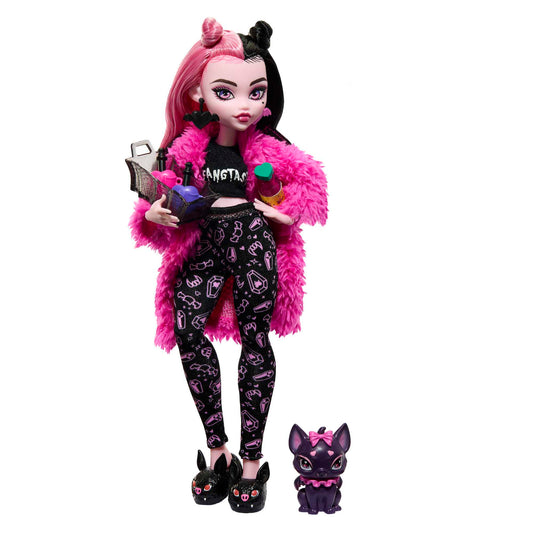 Monster High Doll And Sleepover Accessories Pink