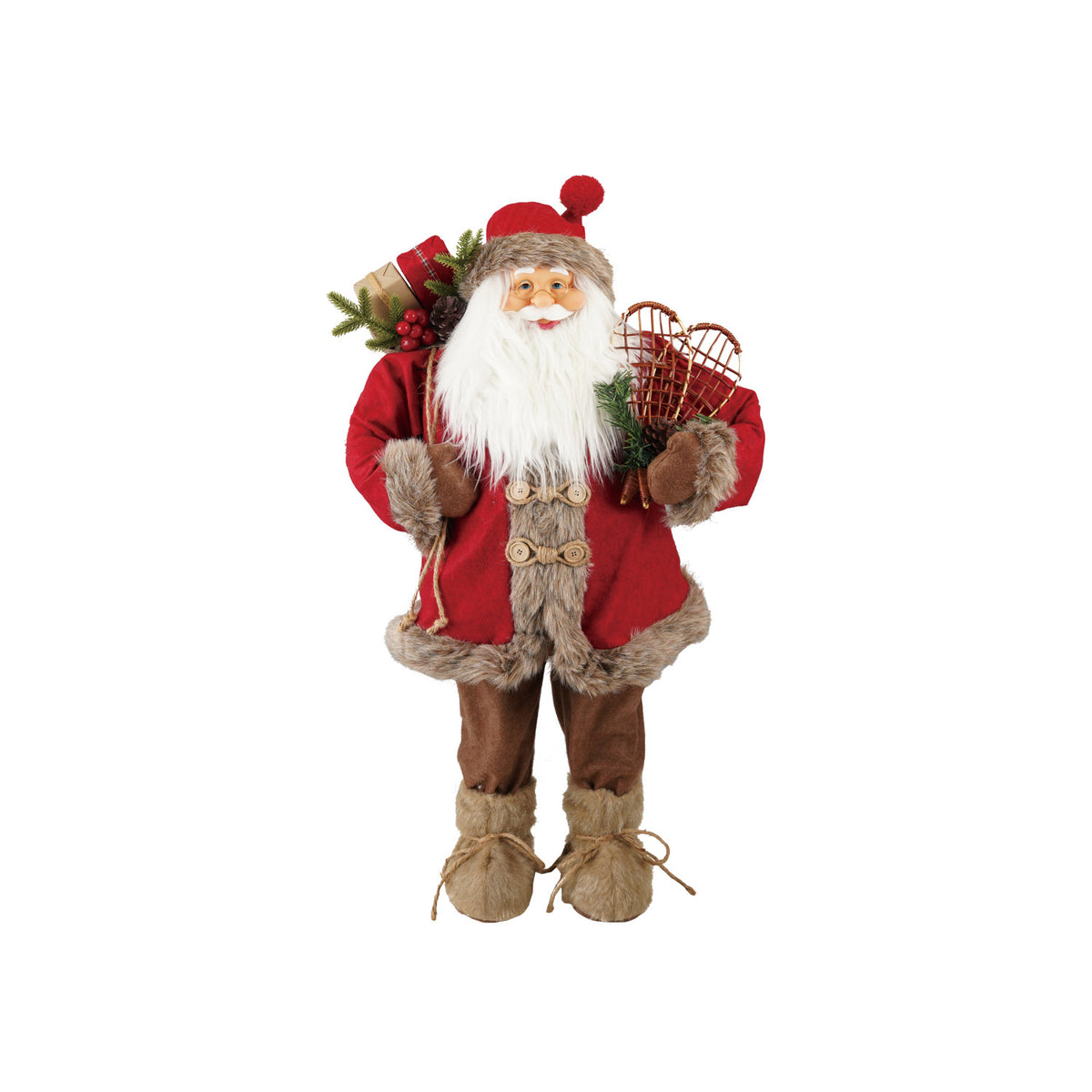 Jolly Santa with Snowshoes