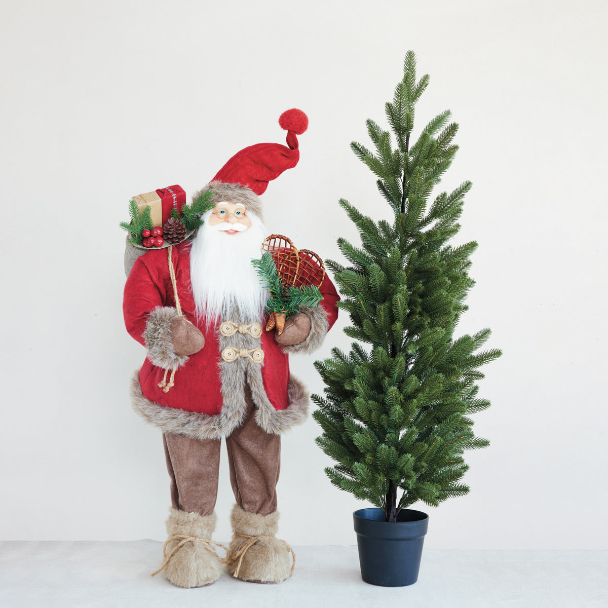 Jolly Santa with Snowshoes