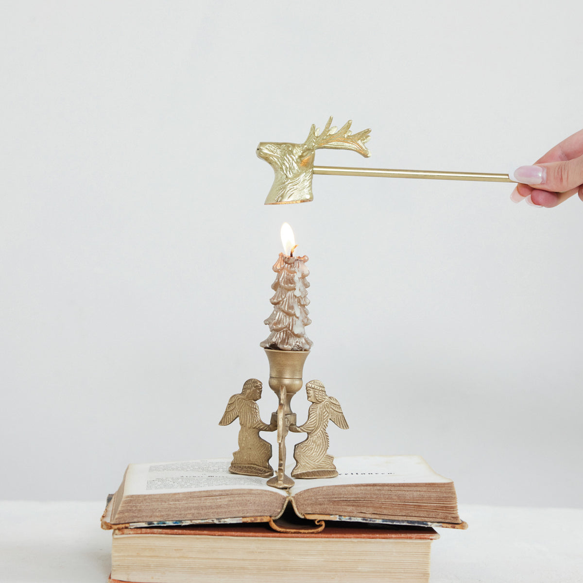 Gold Deer Candle Snuffer
