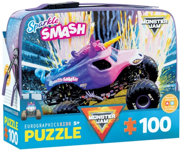 Monster Jam Sparkle Smash Lunch Bag Puzzle