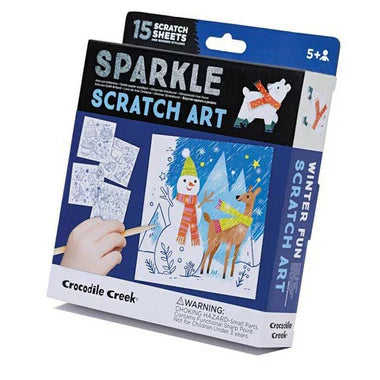 Sparkle Scratch Art: Winter Fun