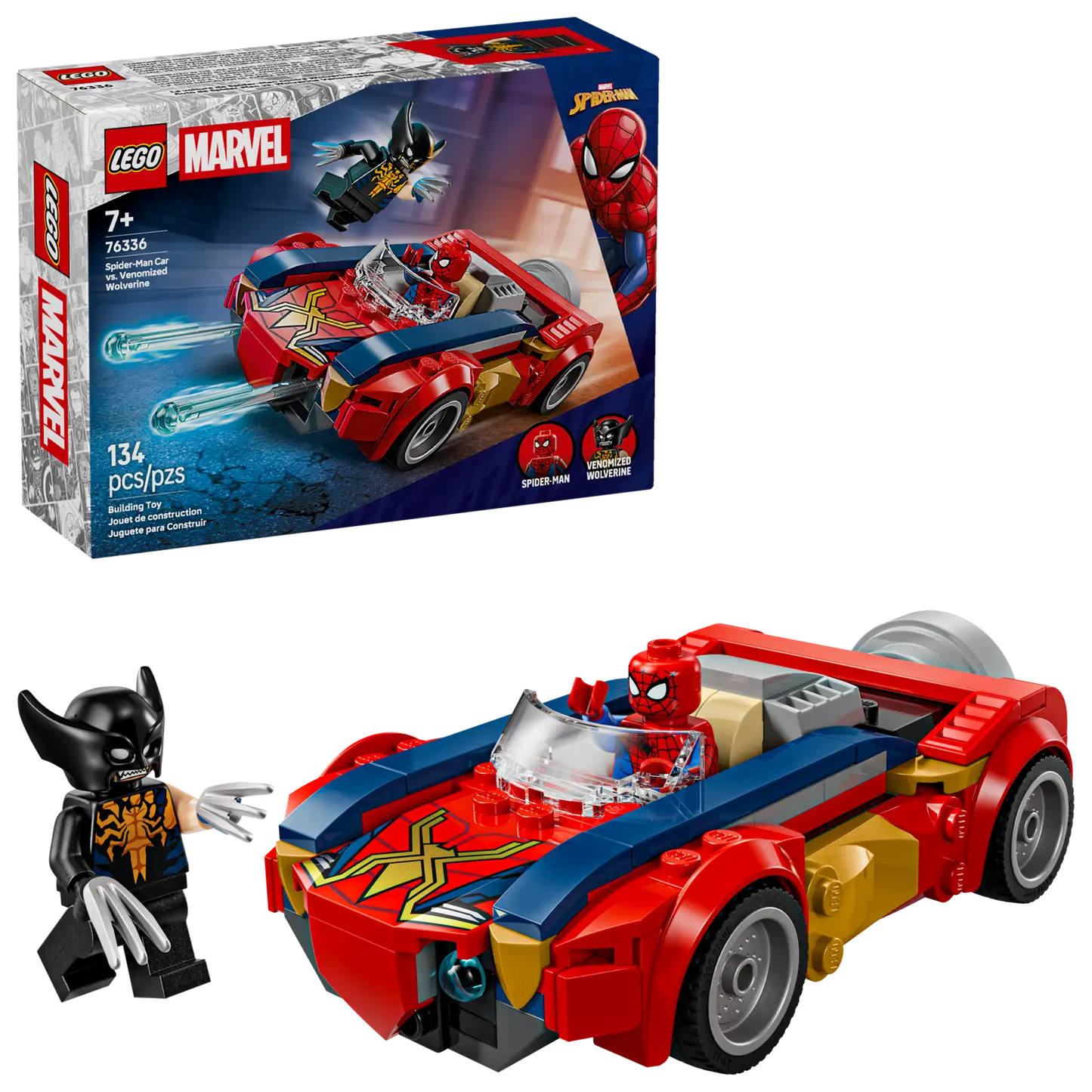 Spider-Man Car vs. Venomized Wolverine