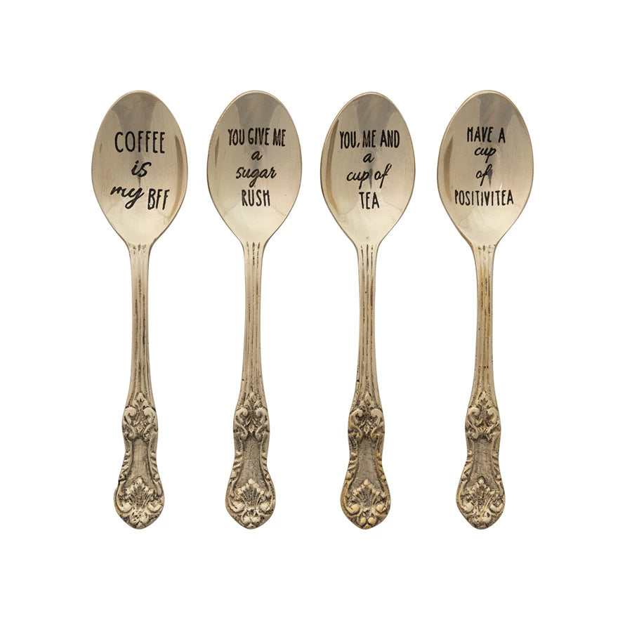Spoons with Etched Sayings