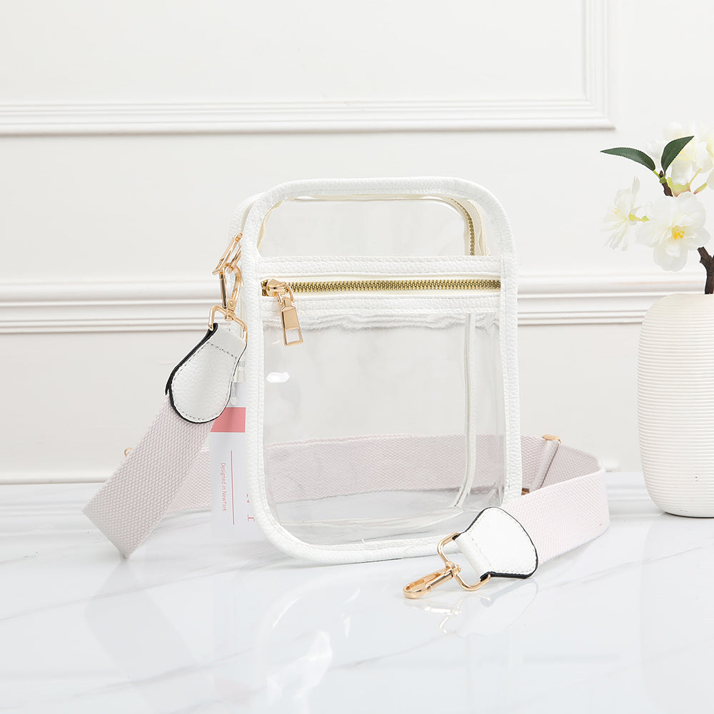 Clear White Crossbody Bag