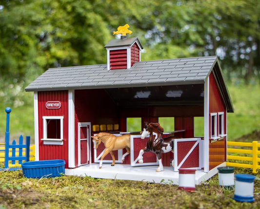 Red Stable Playset