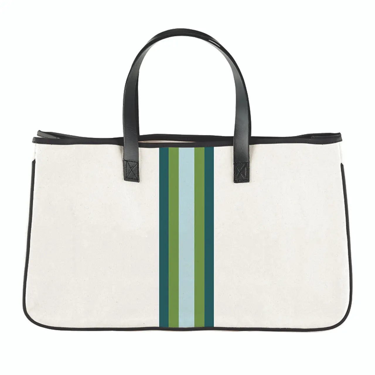Racer Stripe Canvas Tote