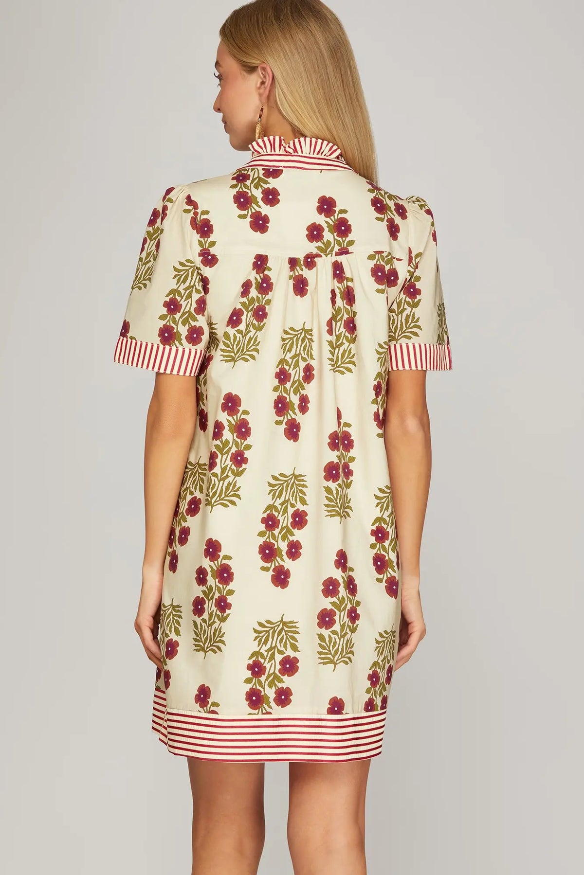 Stripe and Floral Dress
