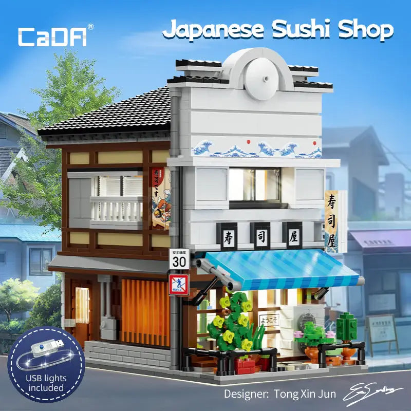 Japanese Sushi Shop Building Set
