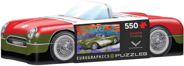 Corvette Cruising Puzzle Tin